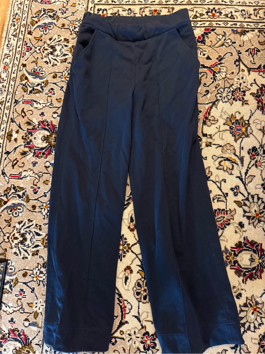 Veronica Beard Wide Leg Sweatpants Lounge Navy Size S